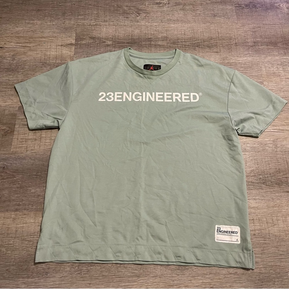Jordan J23 Engineered Logo Shirt In Color Quartz Men’s Sz Large Quilted Finish